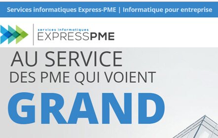 Simon Hénaire, Express PME services informatiques sur la Rive-Nord de Montréal